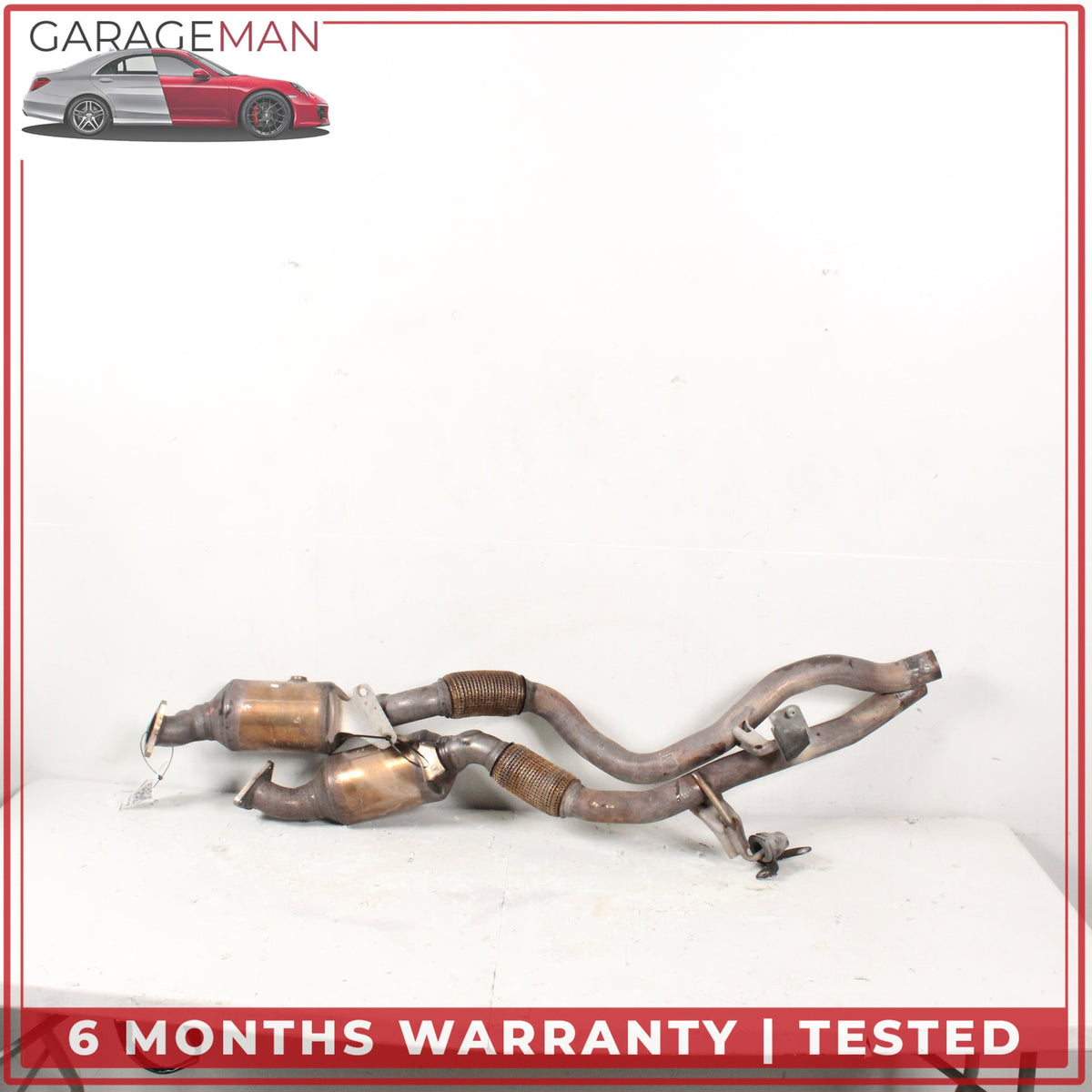 2011-2018 Porsche Cayenne 958 3.6L VR6 Left & Right Side Exhaust Downpipe OEM