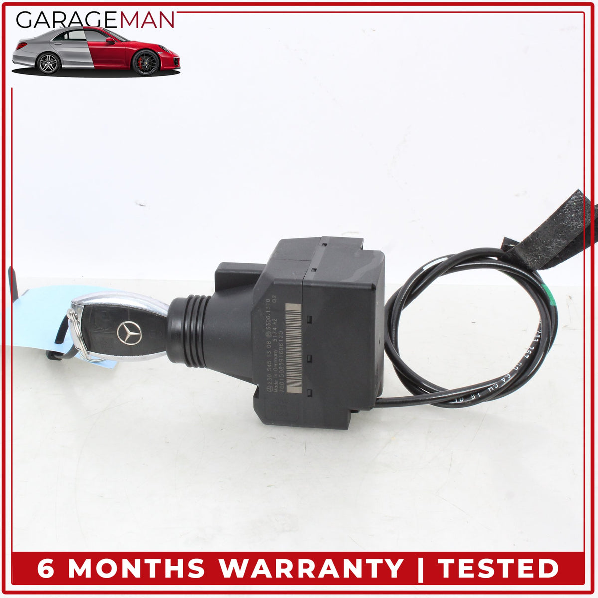 2003-2012 Mercedes R230 SL500 Ignition Switch Module w/ Key Fob 2305451308 OEM
