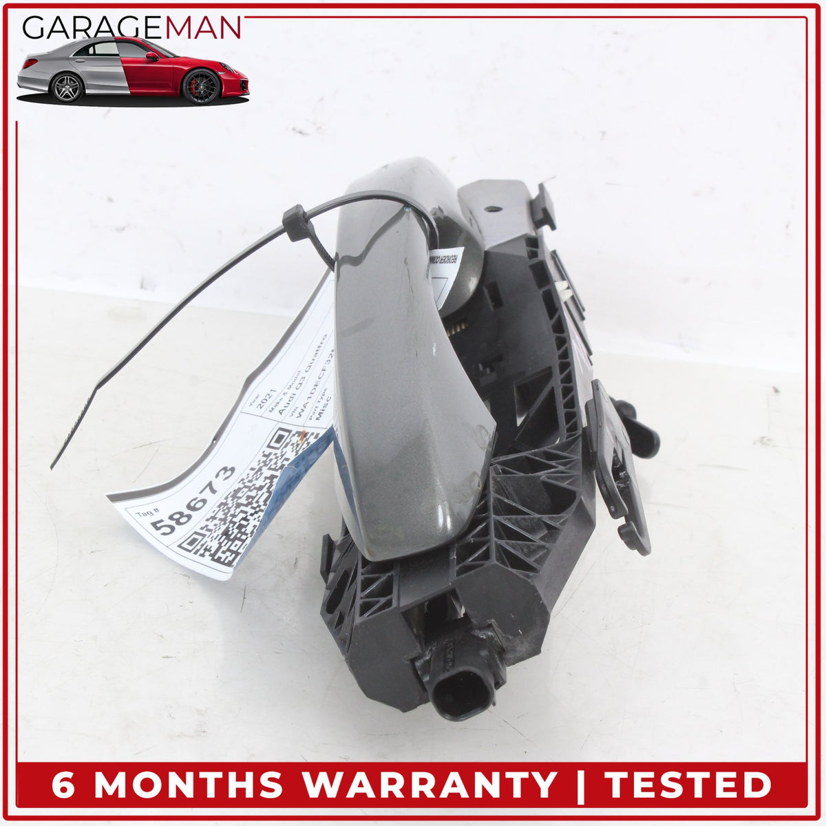 2019-2025 Audi Q3 Front Left Driver Side Exterior Door Handle Gray Metallic OEM