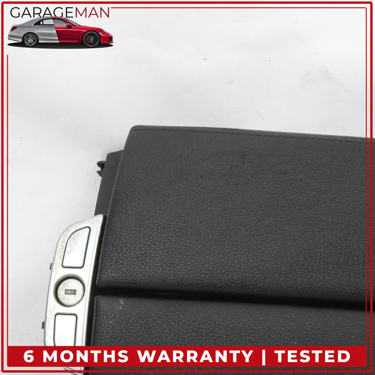 2012-2018 BMW 650i F13 Front Center Armrest Lid Cover Black Nappa 9216385 OEM