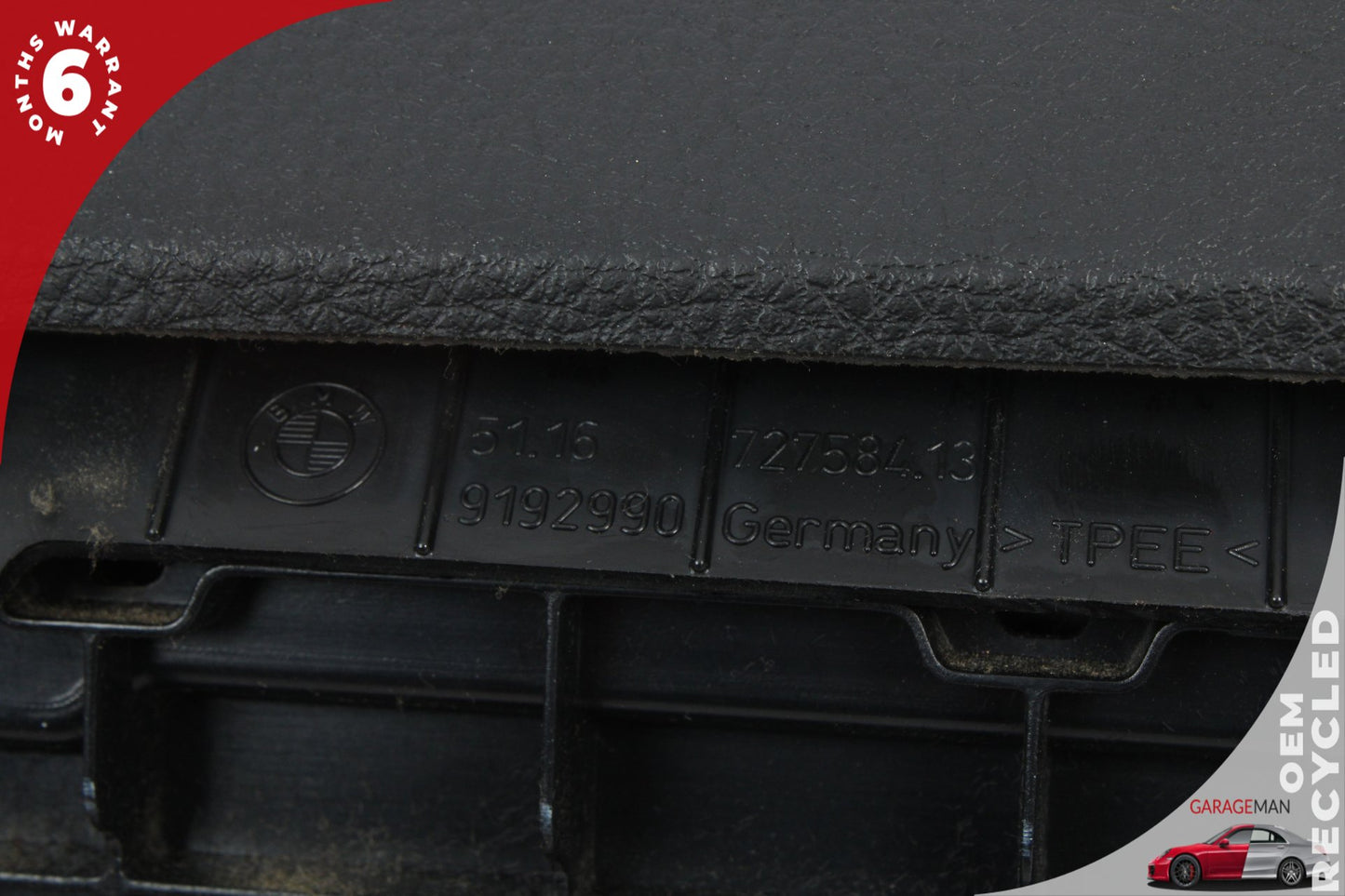 2011-2016 BMW 528i 550i F10 Glove Box Storage Compartment Black 9173907 OEM