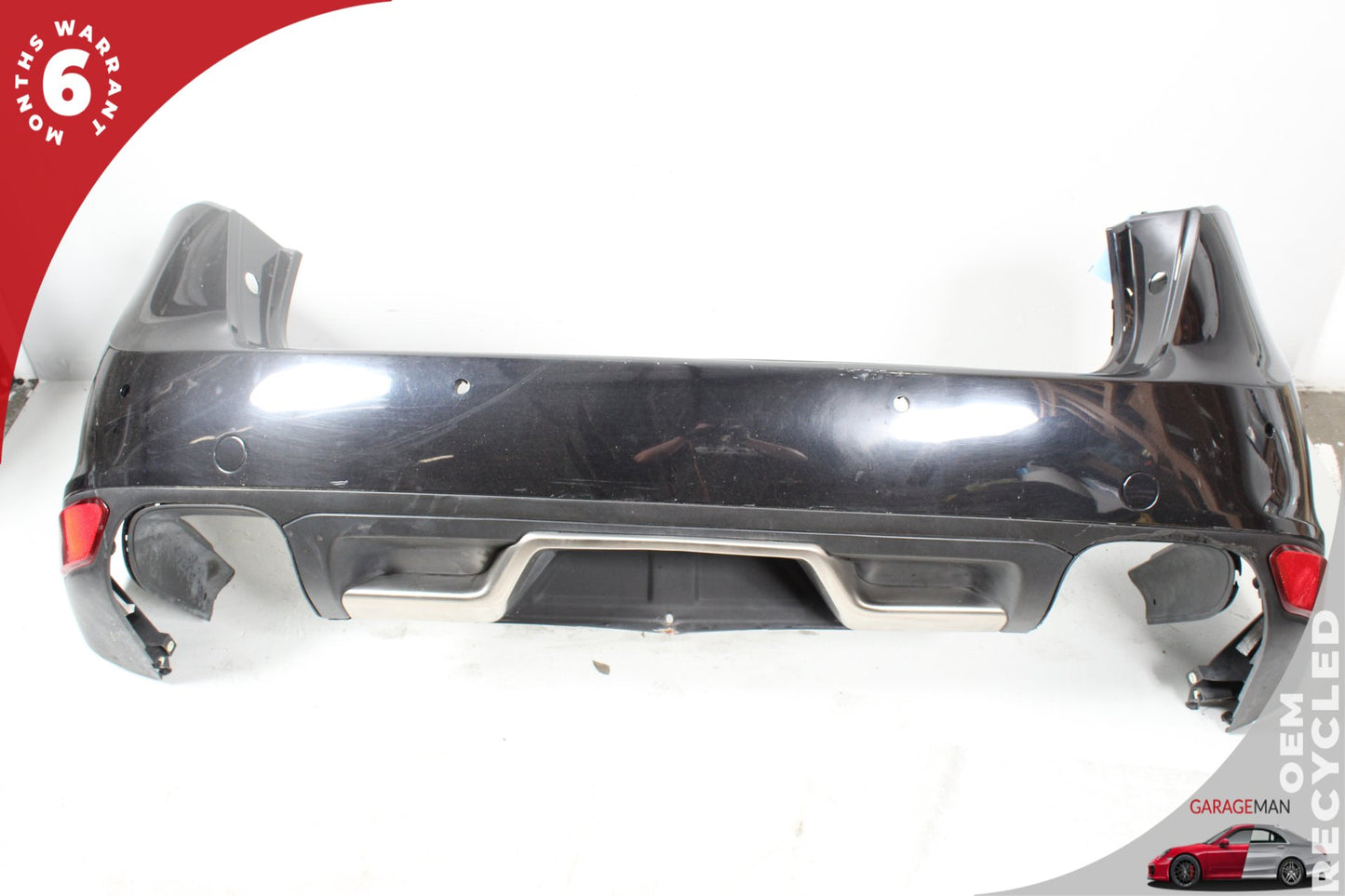 2011-2014 Porsche Cayenne 958 S Hybrid Rear Bumper Cover 95850541110 Jet Black Metallic
