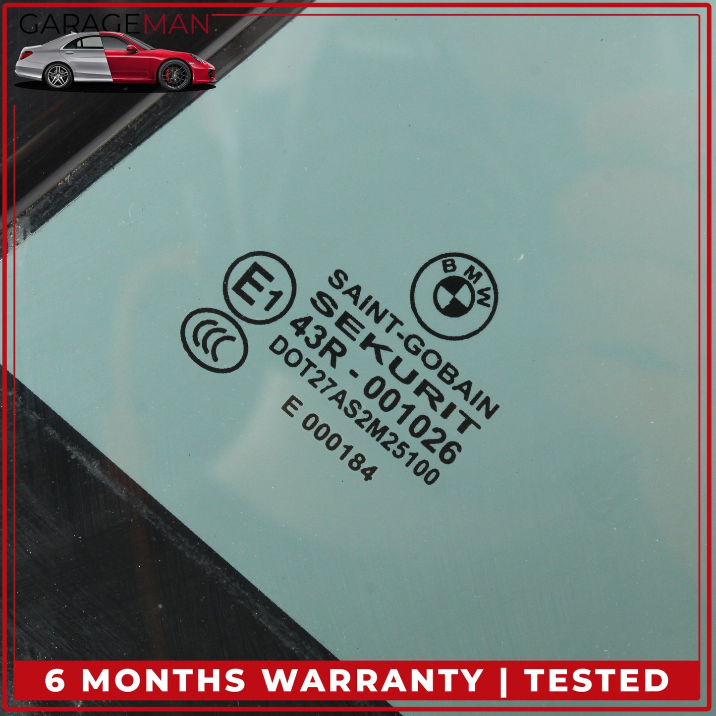 2012-2018 BMW 650i F06 Rear Left Quarter Door Window Glass 7275379 OEM