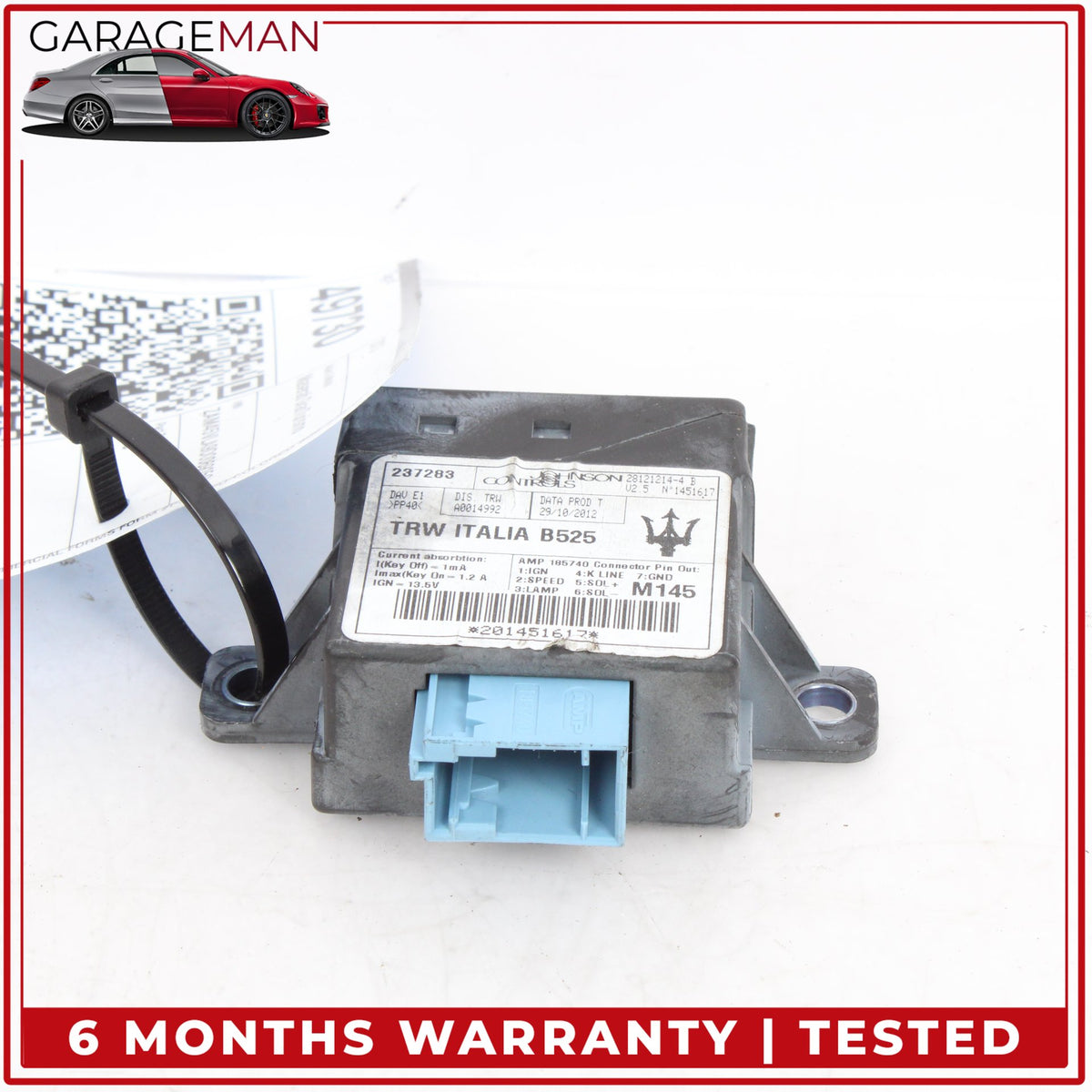 2008-2019 Maserati GranTurismo M145 Power Steering Chassis Control Module OEM
