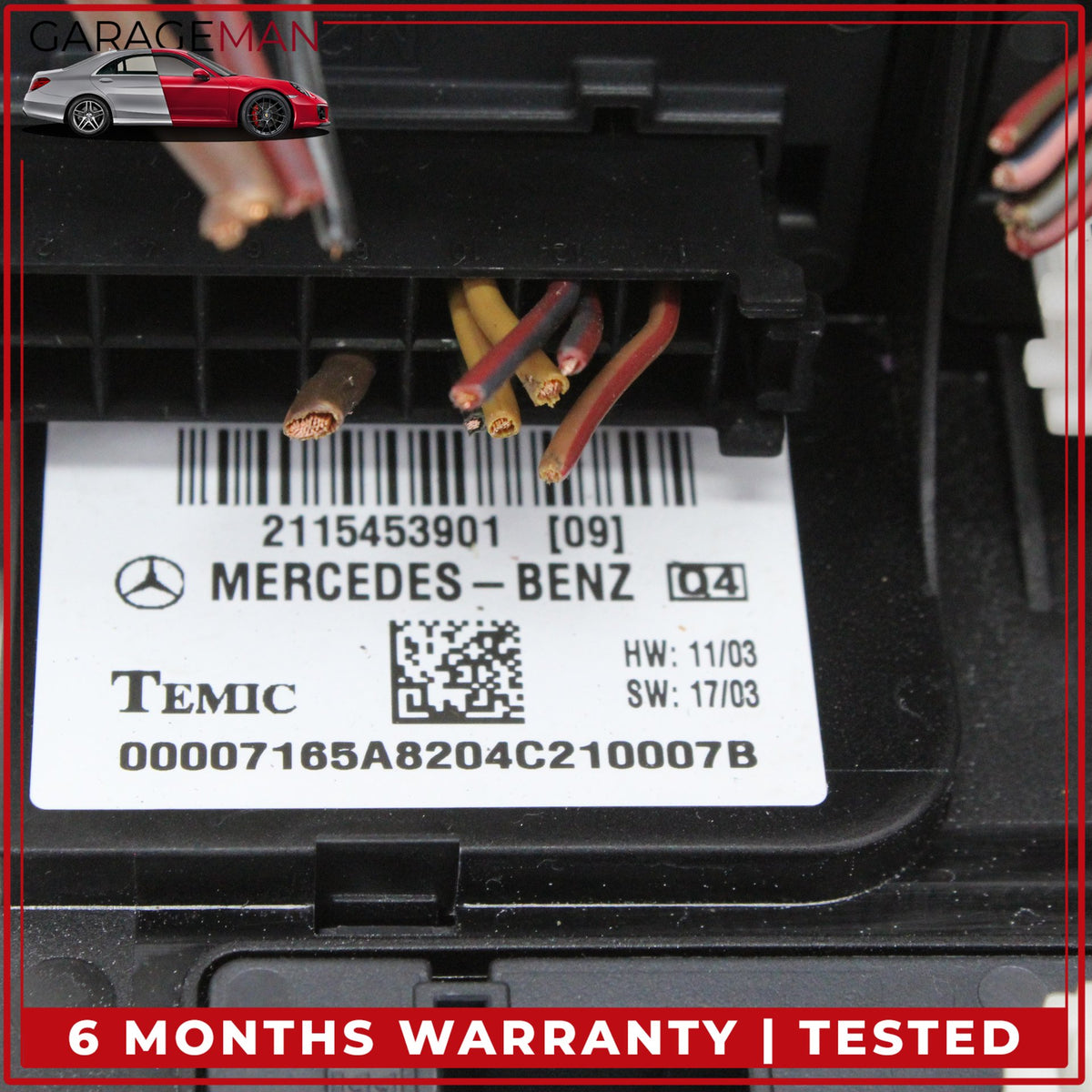 2003-2011 Mercedes W219 CLS500 Front SAM Module Relay Fuse Box 2115453901 OEM