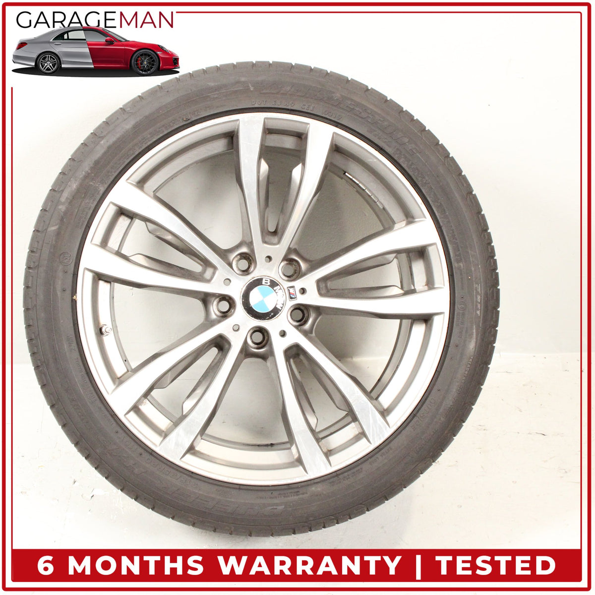 2013-2019 BMW X5 X6 Rear Wheel Rim w/ Bridgestone Dueler H/P Tire 7846791 OEM