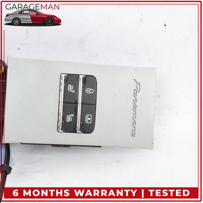 2010-2013 Porsche Panamera 970 Rear Seat Heater Door Lock Control Panel OEM