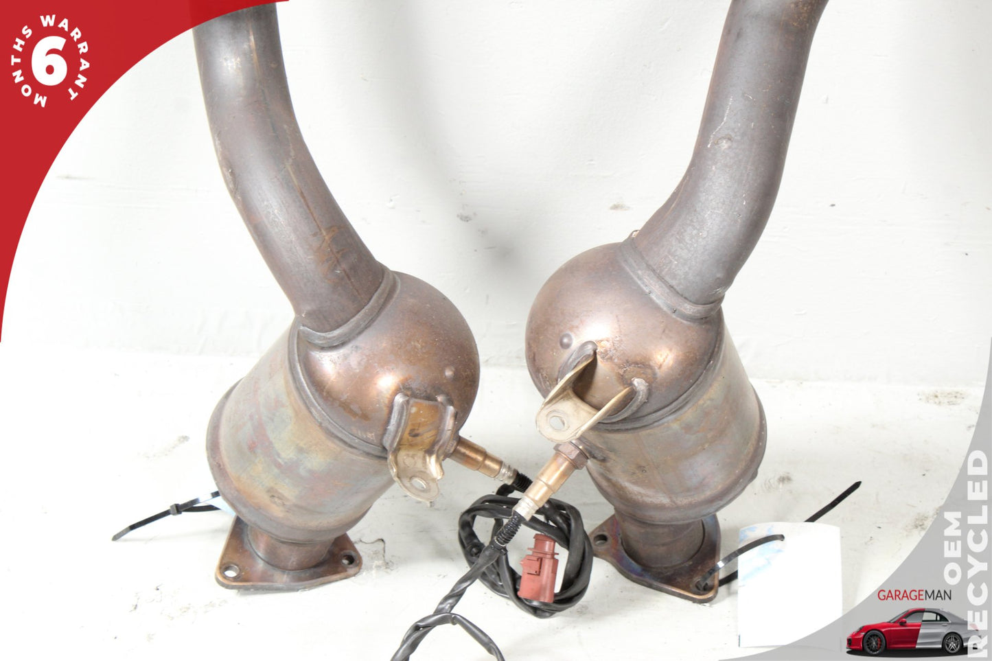 2011-2014 Porsche Cayenne 958 S Hybrid SUV Front & Rear Exhaust Downpipe Set OEM