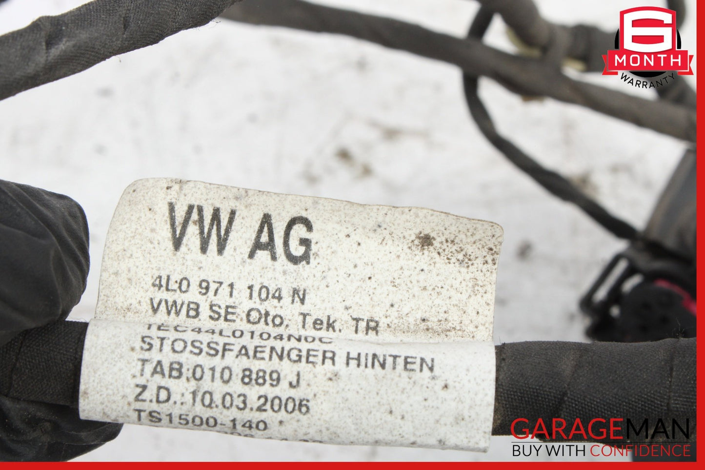 2007-2015 Audi Q7 Rear Bumper Parking Sensor Wire Harness 4L0971104N OEM