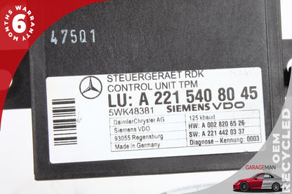 2007-2014 Mercedes W221 S550 CL550 Tire Pressure Monitor Module 2215408045 OEM