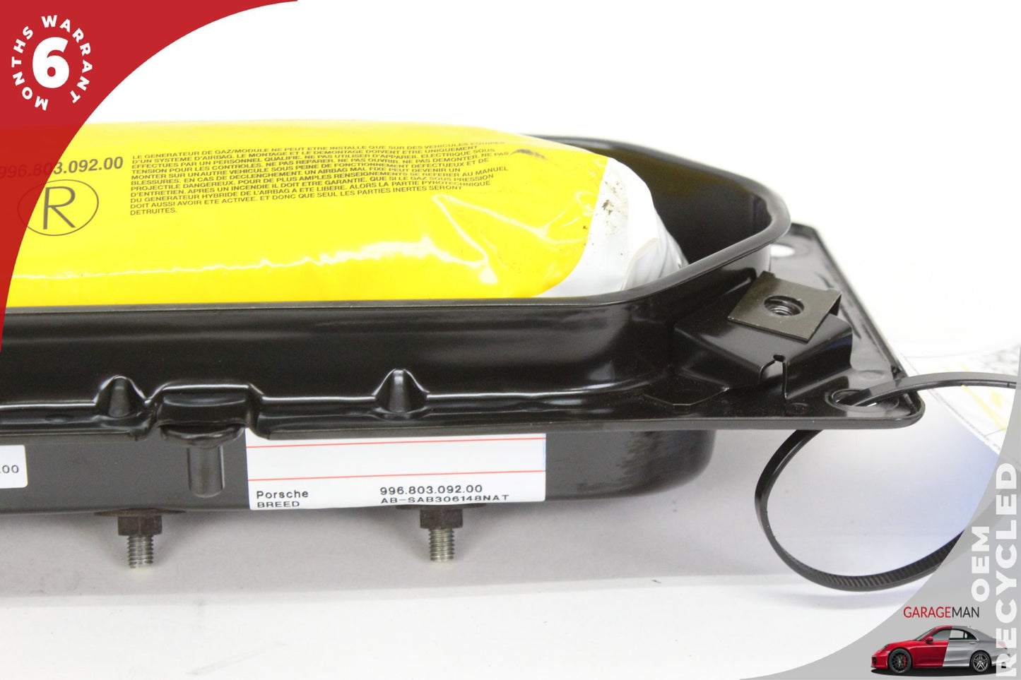 1999-2005 Porsche 911 996 Coupe Front Right Passenger Side Door Airbag 99680309200