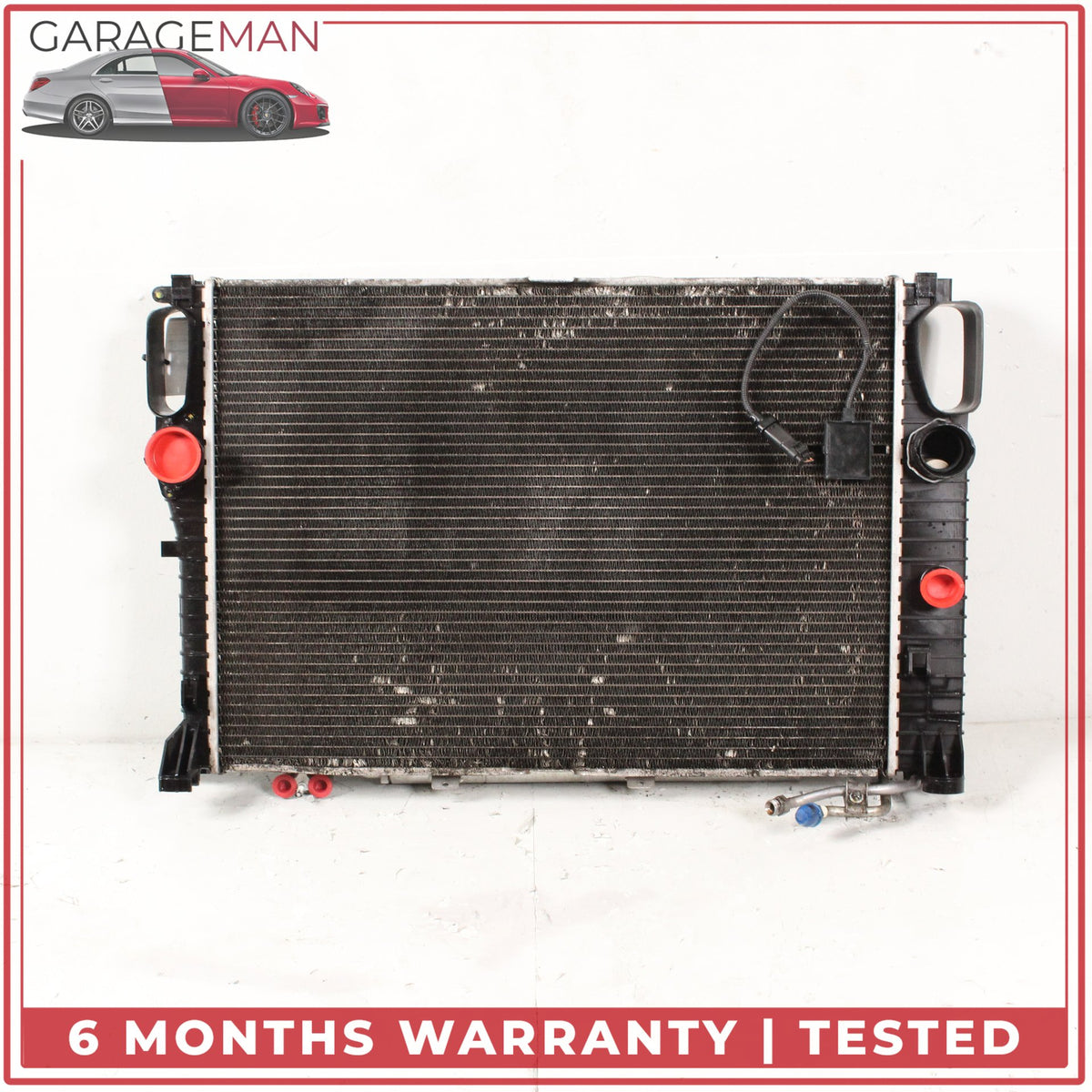 2006-2009 Mercedes W211 E350 Engine Cooling Radiator A/C Condenser Assembly OEM