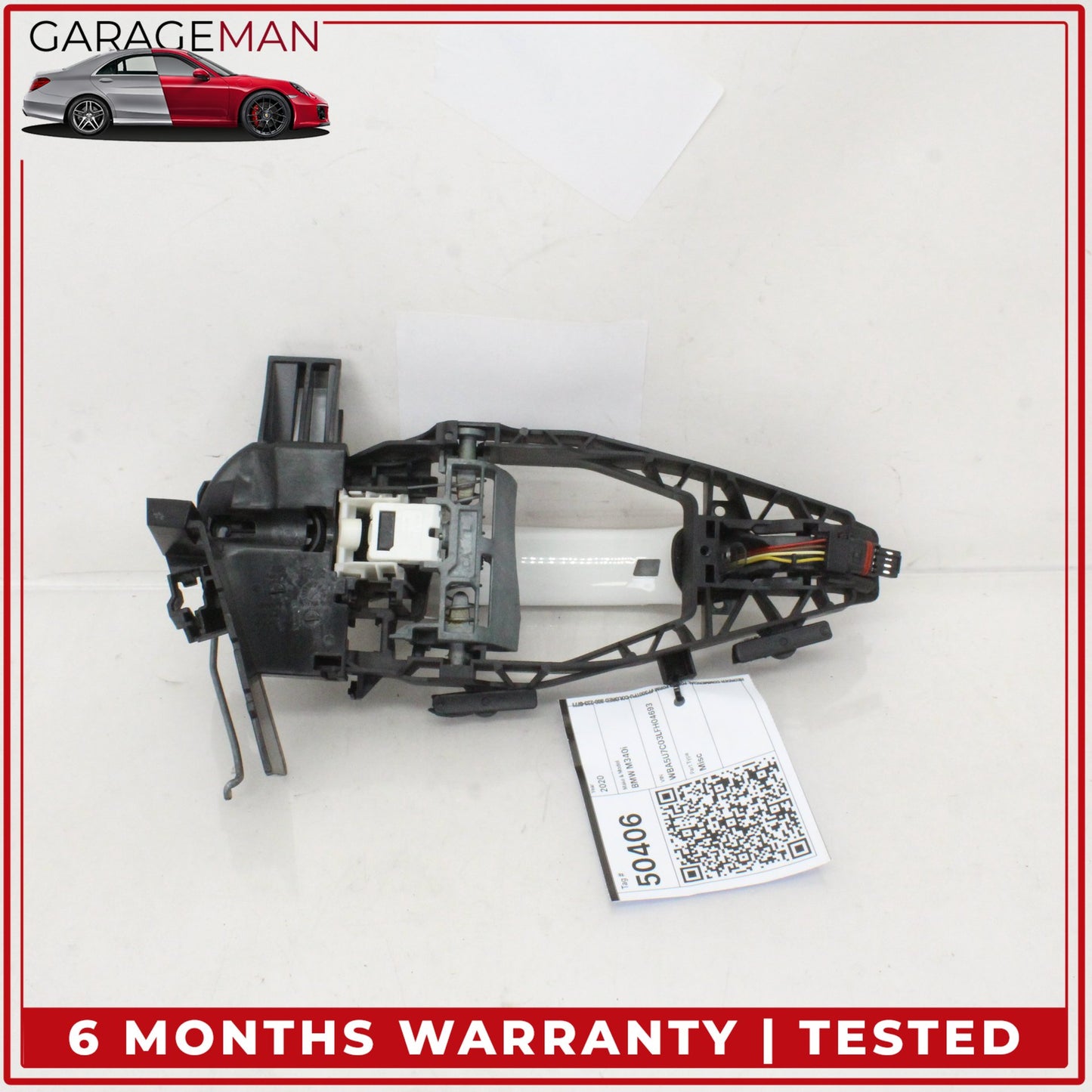 2019-2025 BMW M340i G20 Front Left Driver Side Exterior Door Handle White OEM