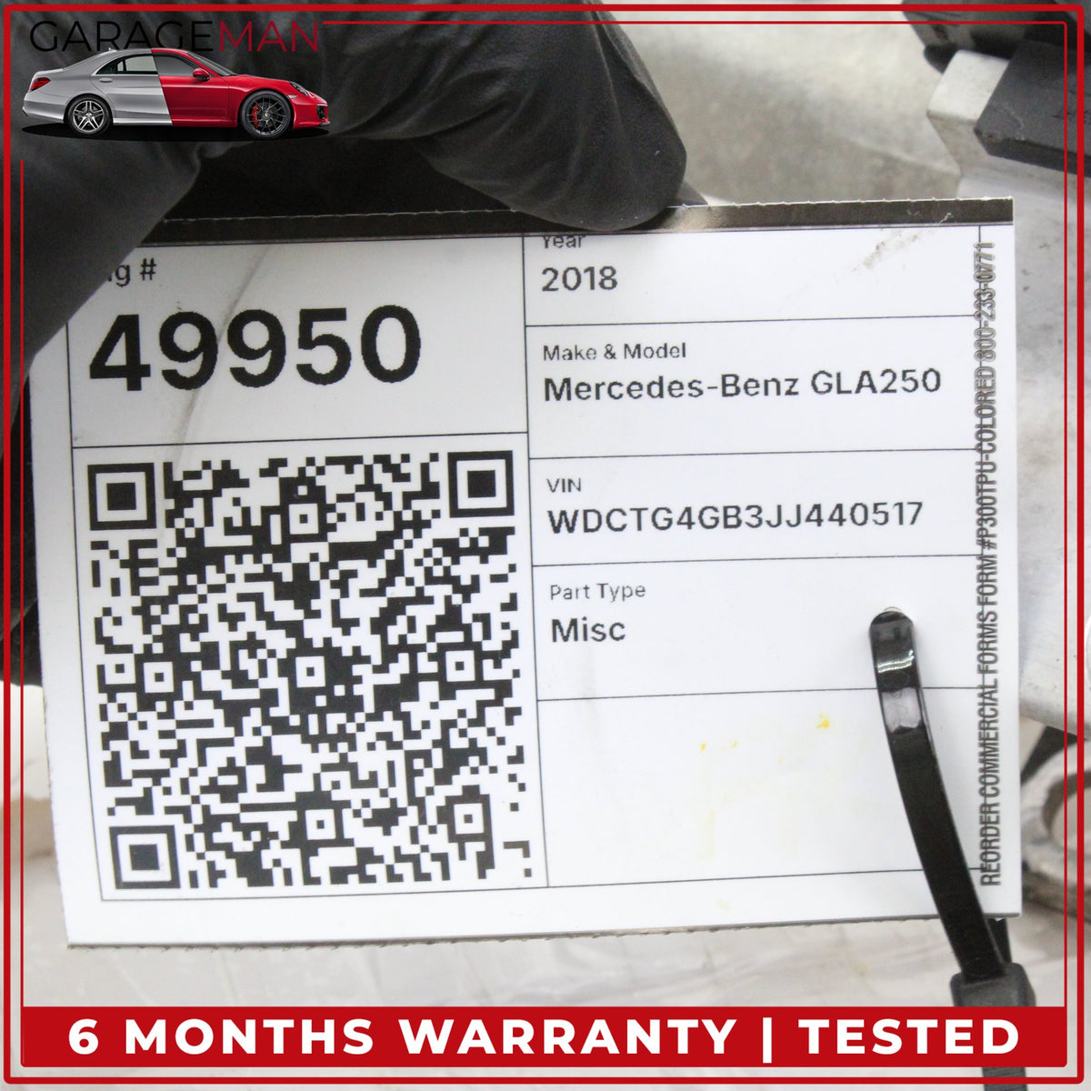 2015-2020 Mercedes X156 GLA250 AWD Front Right Lower Control Arm 2465462843 OEM