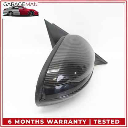 2015-2016 Mercedes W205 C300 Right Rear View Mirror w/ Blind Spot Carbon Fiber