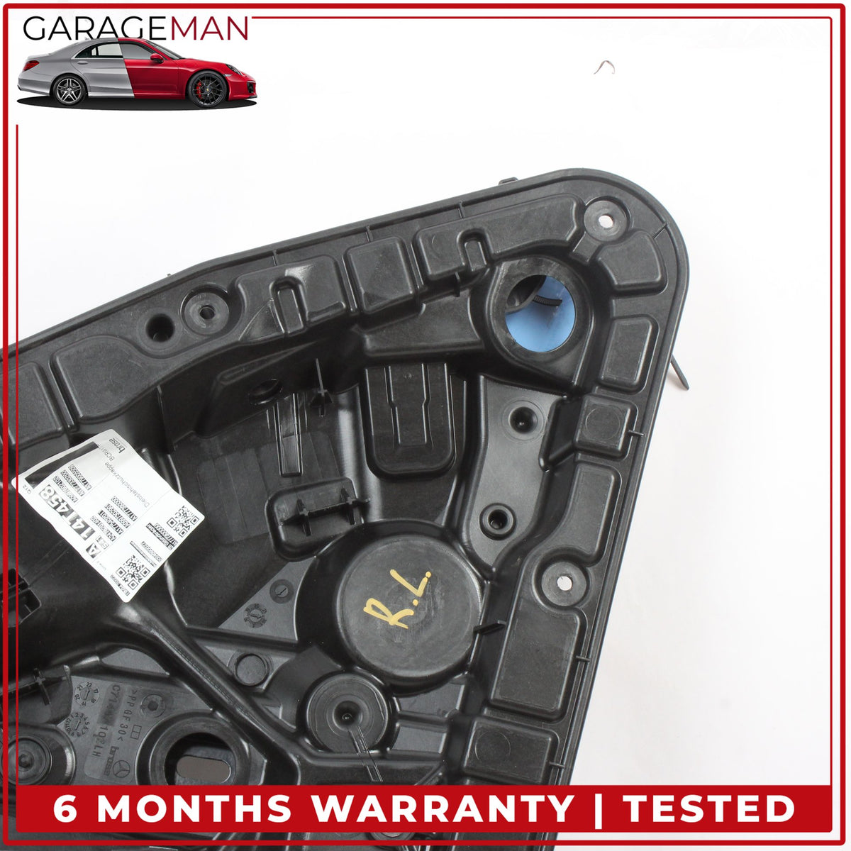 2019-2022 Mercedes W177 A220 Rear Left Window Regulator w/ Carrier Assy OEM