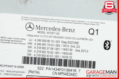 2014-2020 Mercedes-Benz CLA250 W117 Command Head Unit Radio Navigation CD OEM