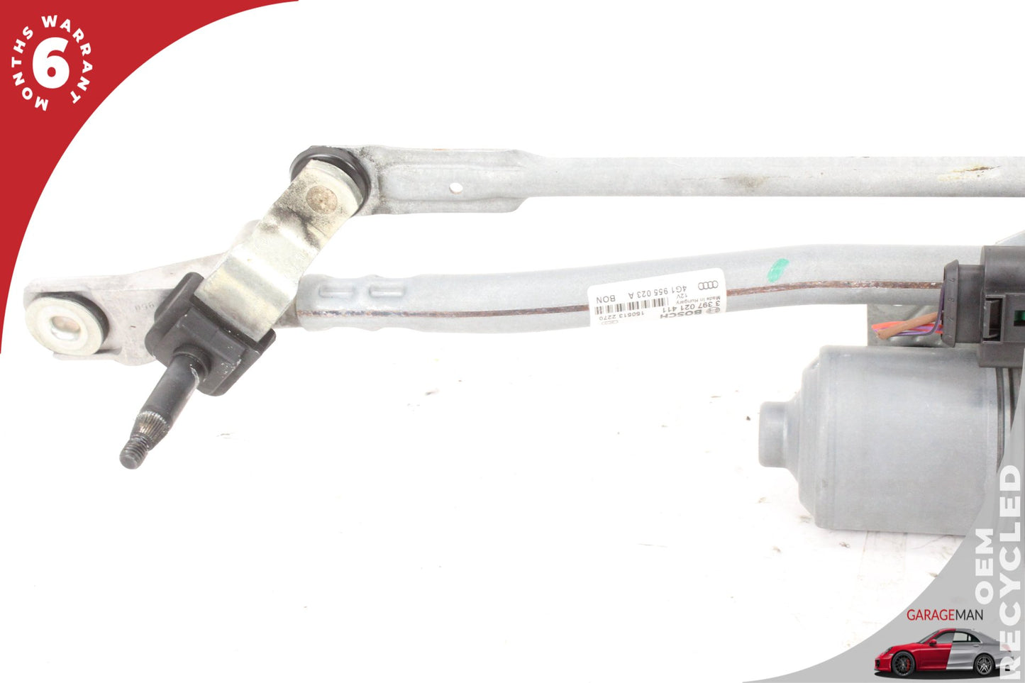 2012-2018 Audi A7 A6 Front Windshield Wiper Linkage w/ Motor 4G1955119 OEM