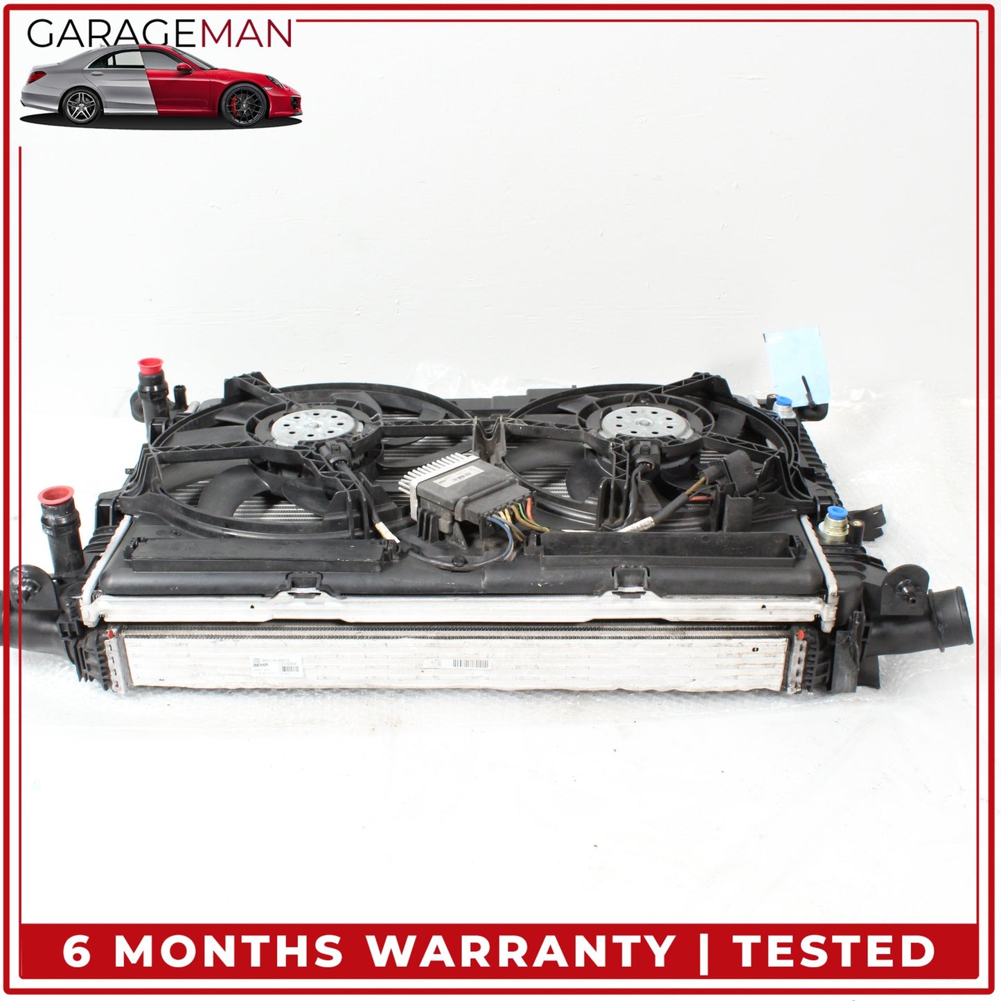 2009-2016 Audi A4 Radiator w/ Radiator Cooling Fan Assembly 8K0121003AD