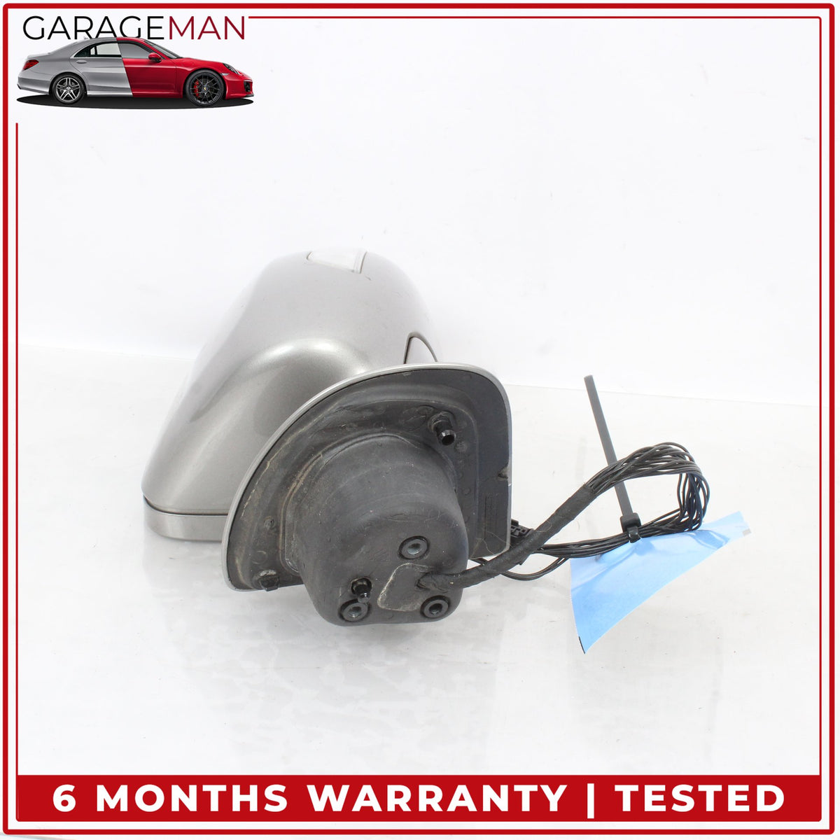 2007-2009 Mercedes W211 E350 Left Side Door Rear View Mirror Silver Metallic OEM
