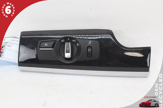 2009-2015 BMW 750i Front Left Side Headlight Switch Control w/ Trim 9192355 OEM