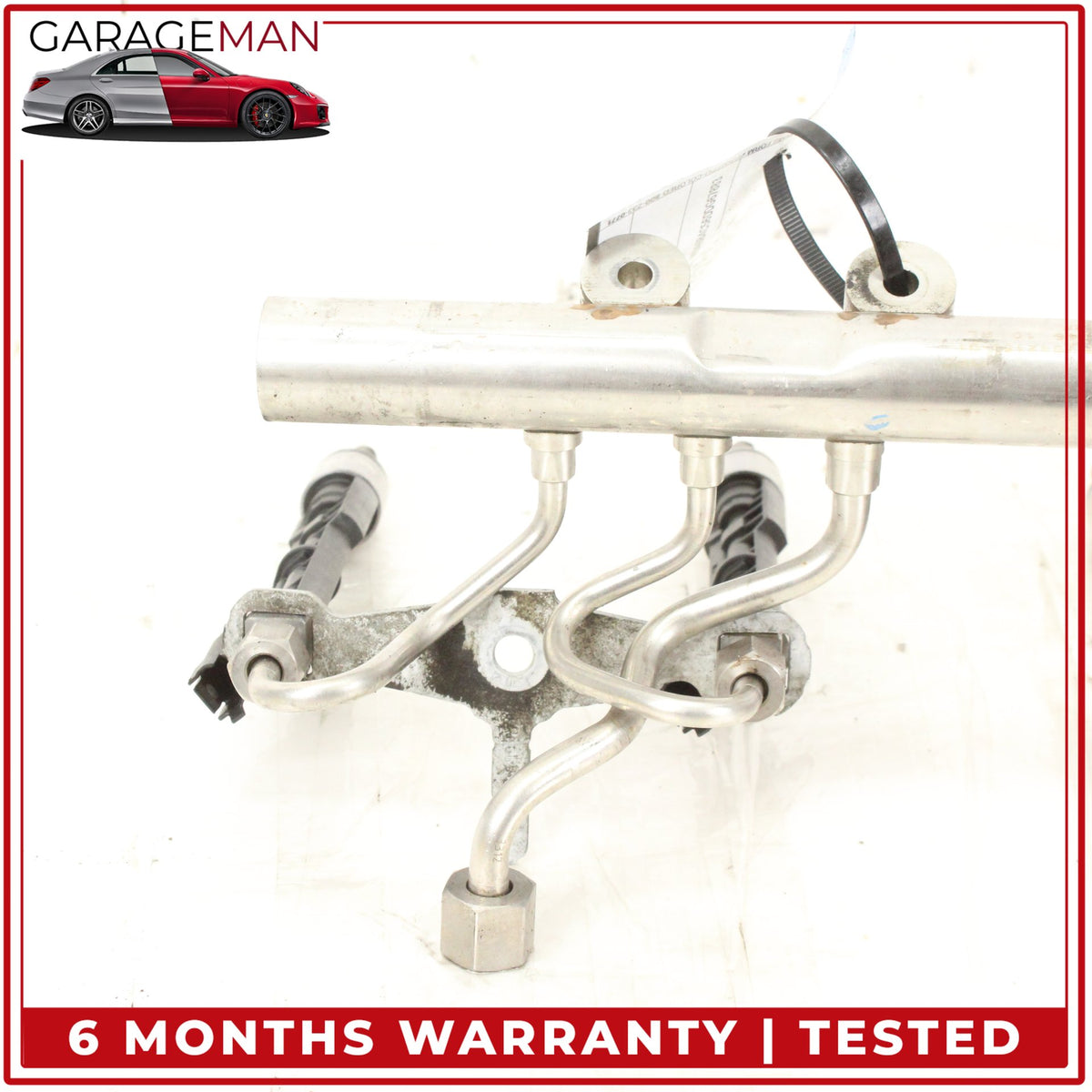 2013-2019 BMW 650i F06 Sedan Fuel Rail w/ Injectors 8649320 OEM