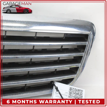 2007-2009 Mercedes W211 E350 E550 E320 Hood Radiator Grille Grill Chrome OEM