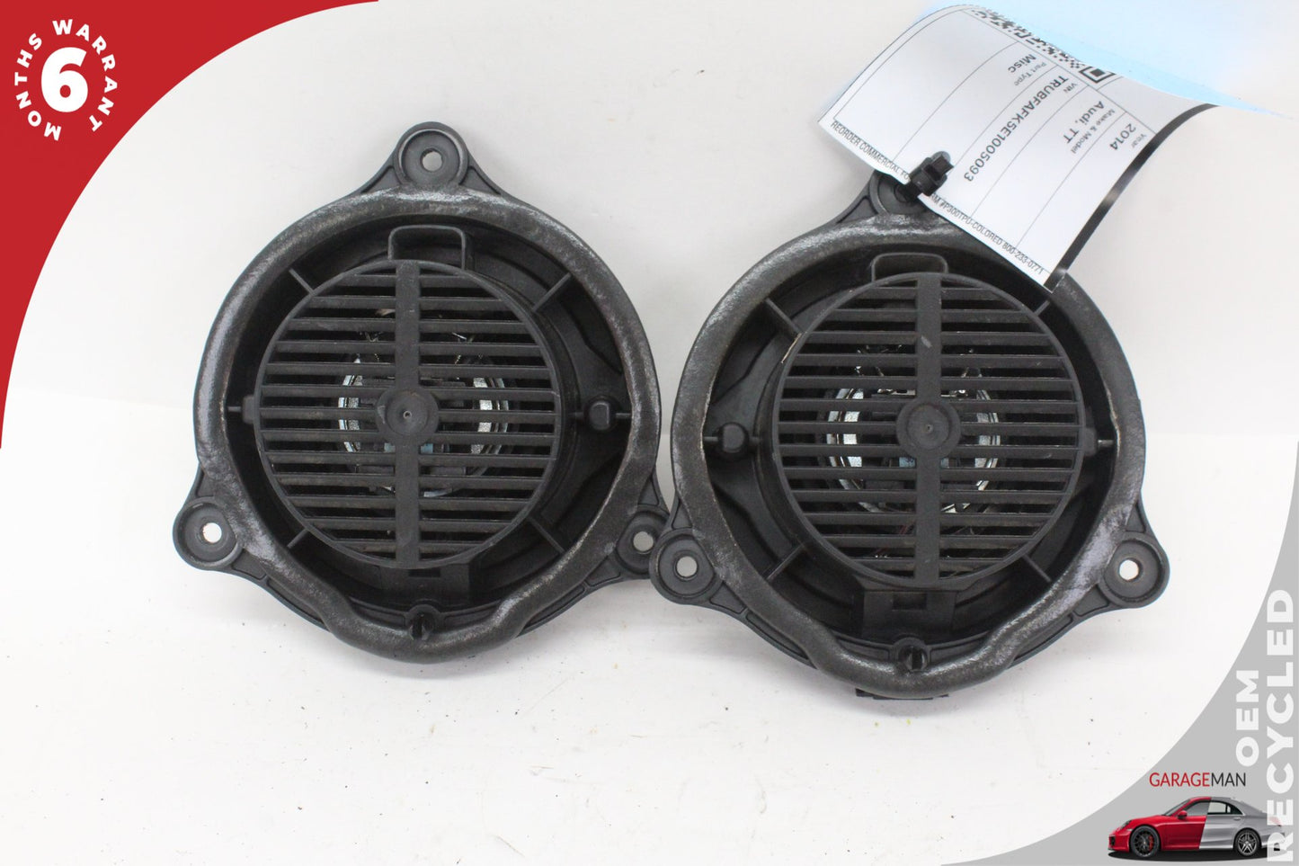 2008-2015 Audi TT 8J Front Left and Right Side Mid Range Door Speaker Set OEM
