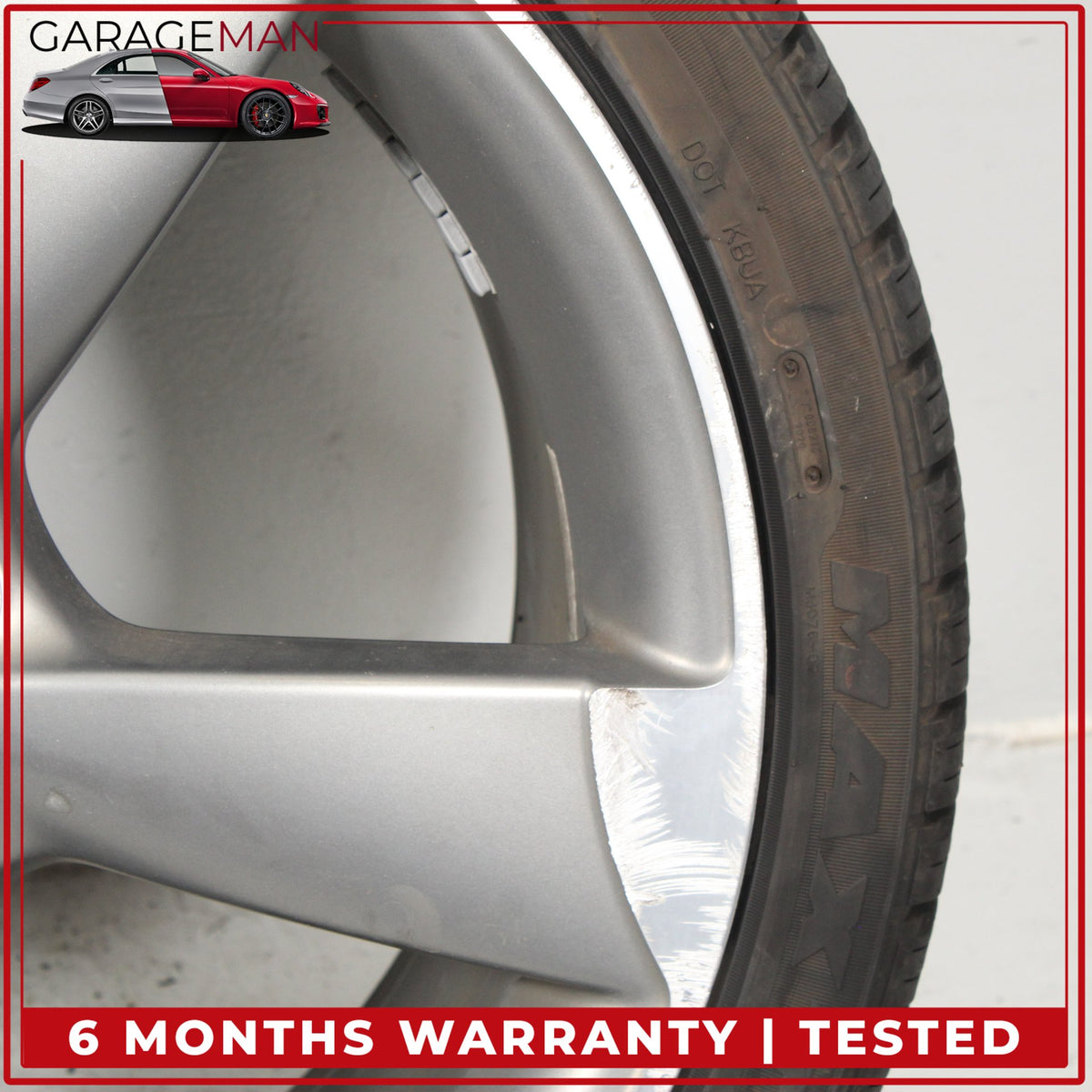 2012-2018 Audi A6 S6 Front or Rear 5 Spoke Wheel Rim w/ Tire 8.5JX20H2 ET45 OEM