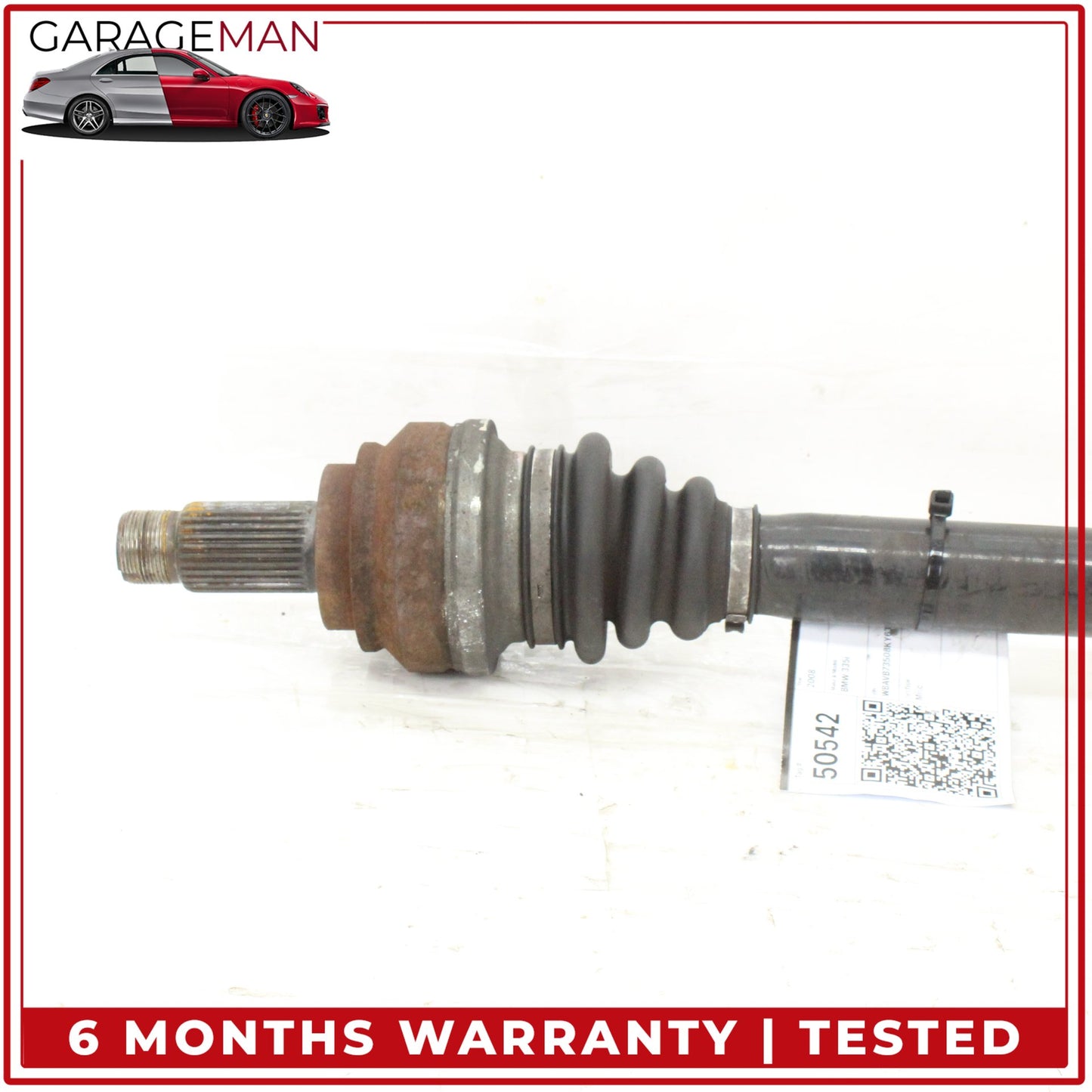 2007-2013 BMW 335i E90 RWD Rear Left Driver Side CV Axle Shaft 7580325 OEM