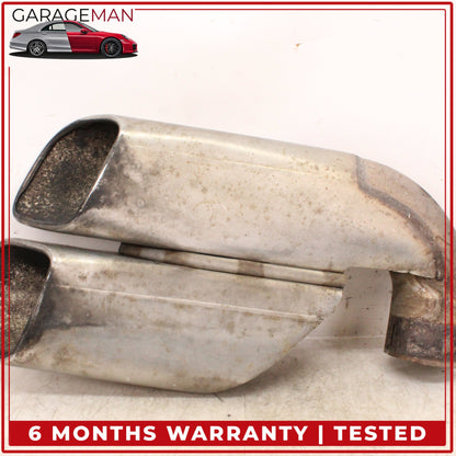 2003-2006 Porsche Cayenne 955 Turbo Exhaust Mufflers Muffler Tips Set OEM