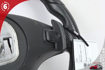 15-18 Mercedes-Benz C300 W205 Steering Wheel Black w/ Paddle Shifters 0004601803
