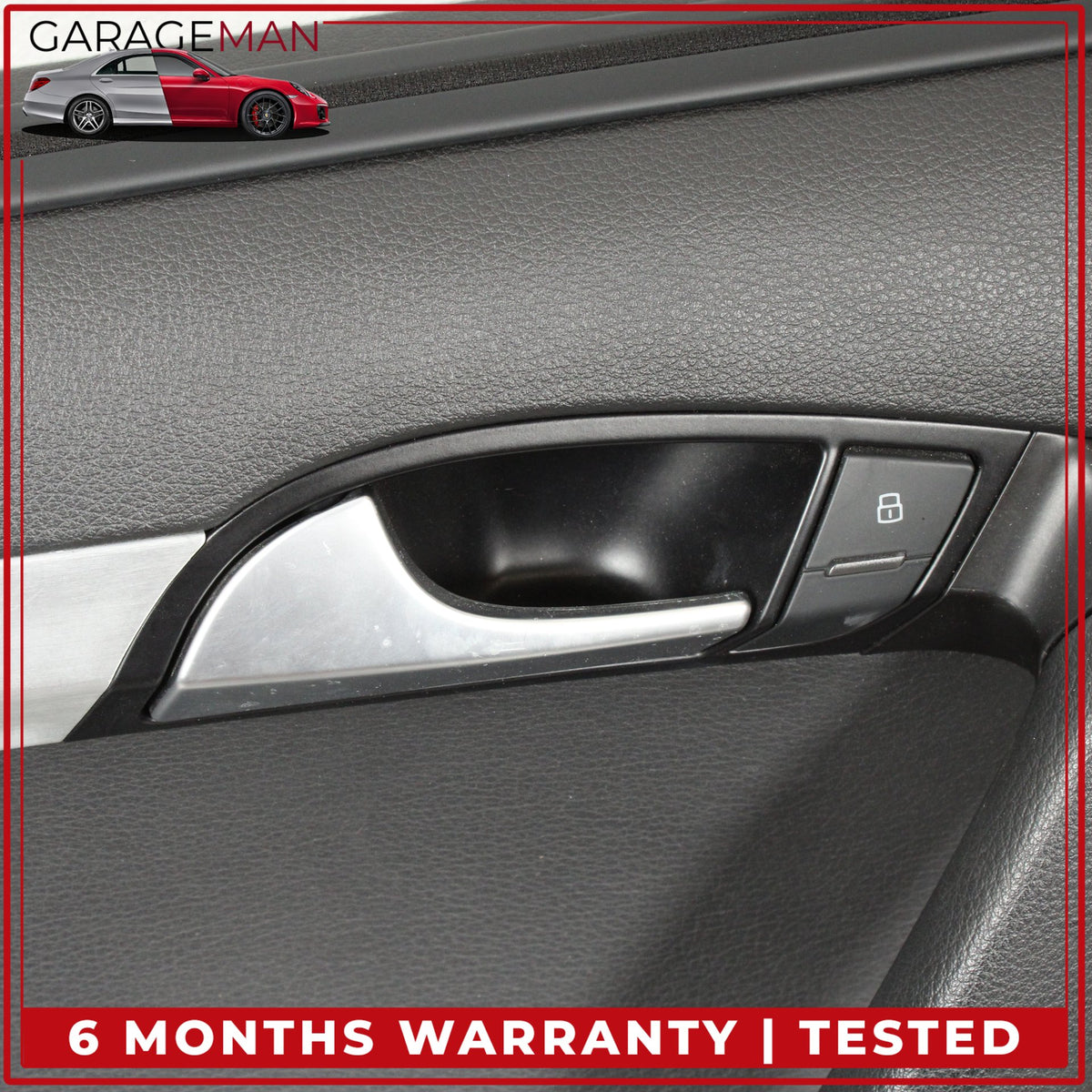 2007-2015 Audi Q7 Rear Left Side Interior Door Trim Panel w/ Sun Shade OEM