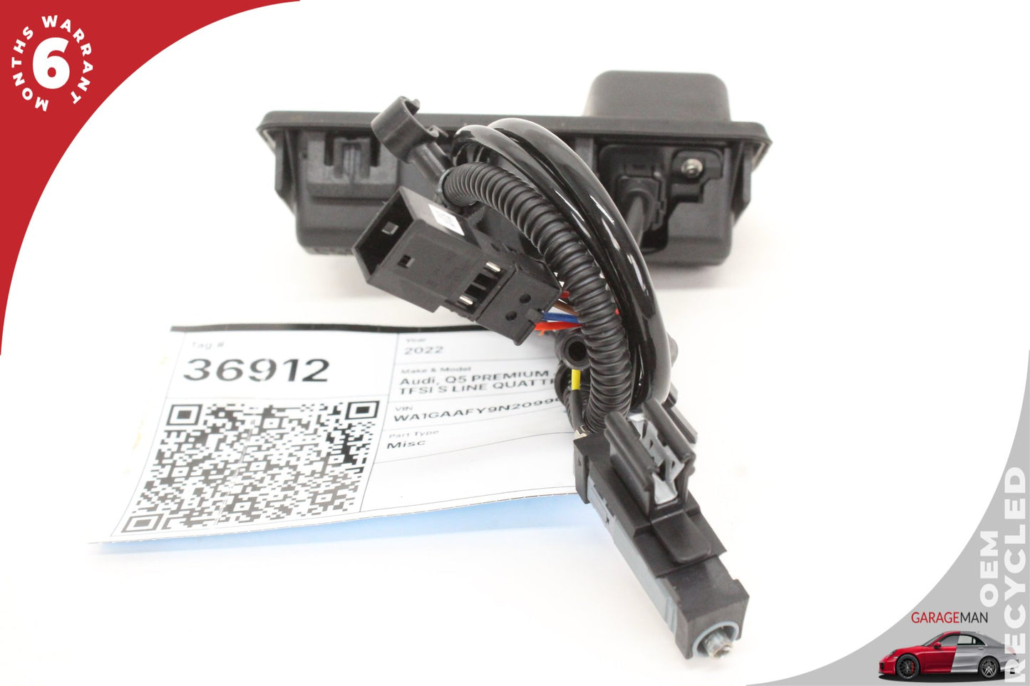 2018-2025 Audi Q5 SQ5 Rear Trunk Release Handle w/ Camera 8W8827566E OEM