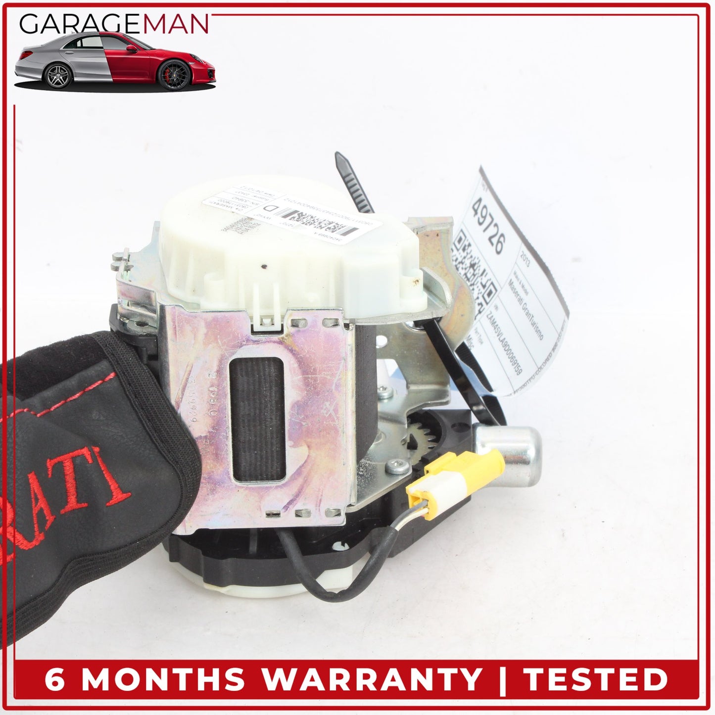 2008-2019 Maserati GranTurismo M145 Rear Right Side Seat Belt 08031179000 OEM