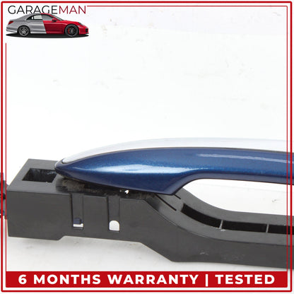 2014-2024 Infiniti Q50 V37 Rear Left Driver Side Exterior Door Handle Blue OEM