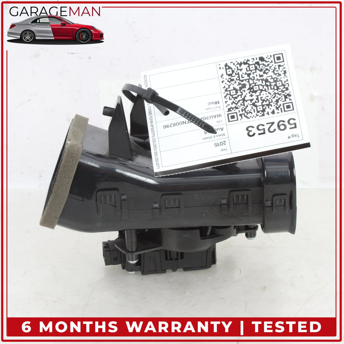 2011-2018 Audi A8 S8 Front Right HVAC Duct Adapter Air Distribution Housing OEM