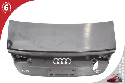 12-18 Audi A6 C7 Sedan Trunk Lid Panel Assembly Phantom Black Pearl 4G5827023C