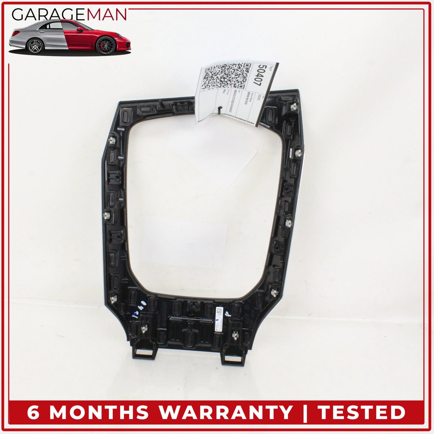2019-2024 BMW M340i G20 Center Console Shifter Trim Bezel Cover Aluminum OEM