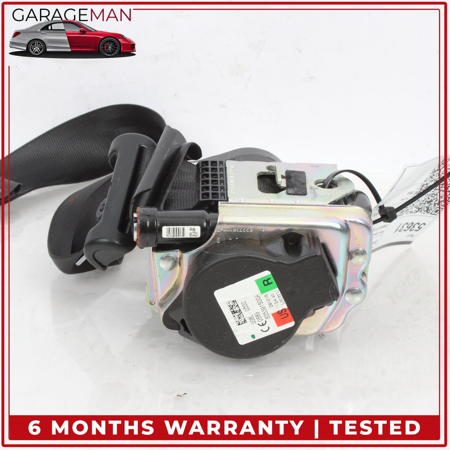 2014-2024 Jaguar F-Type X152 Front Right Side Seat Belt Retractor Black OEM
