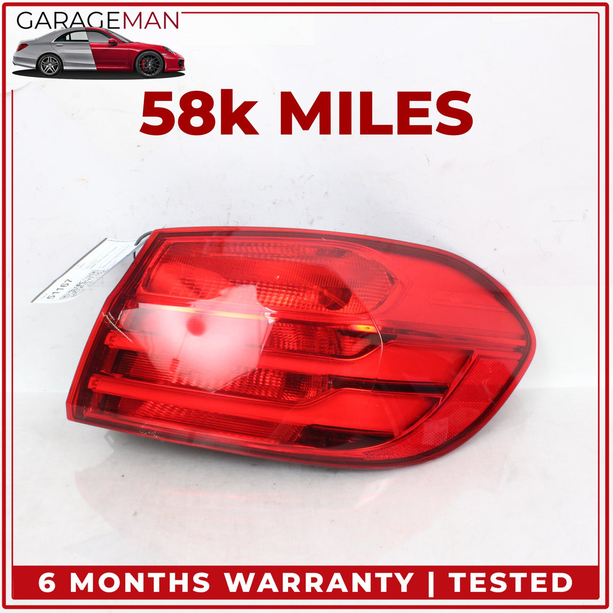 2014-2017 BMW 430i Gran Coupe Rear Right LED Outer Tail Light Lamp 7296100 OEM