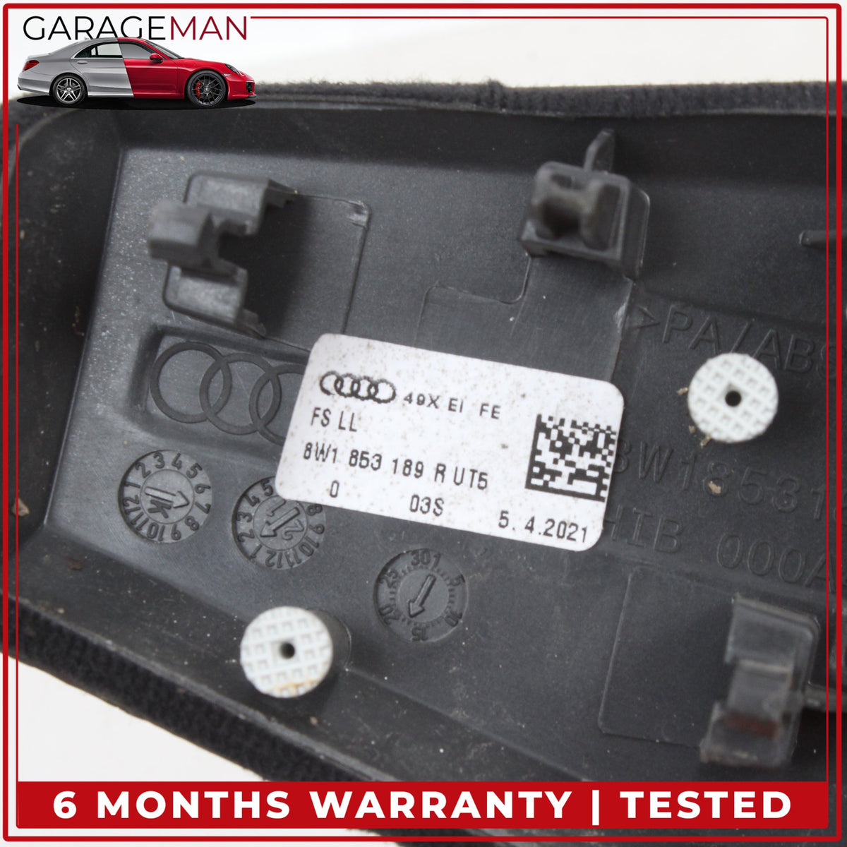2018-2025 Audi A4 Front Left Headlight Control Switch w/ Trim 4M0941531AS OEM