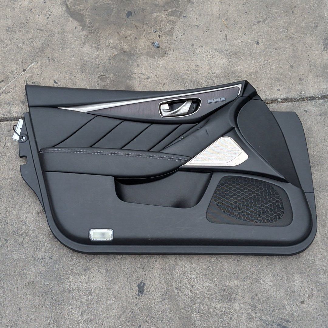 2016-2018 Infiniti Q50 V37 Front and Rear Left and Right Door Trim Panel Set OEM
