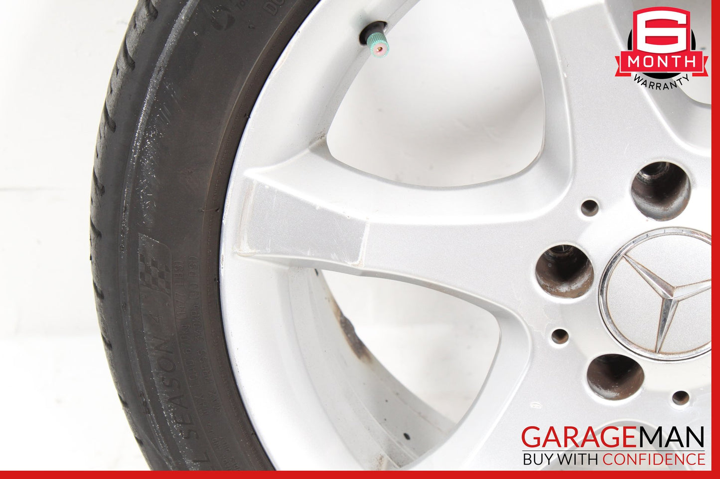 2005-2007 Mercedes W203 C230 C350 Front Wheel Rim w/ Tire 7.5JX17H2 ET36 OEM