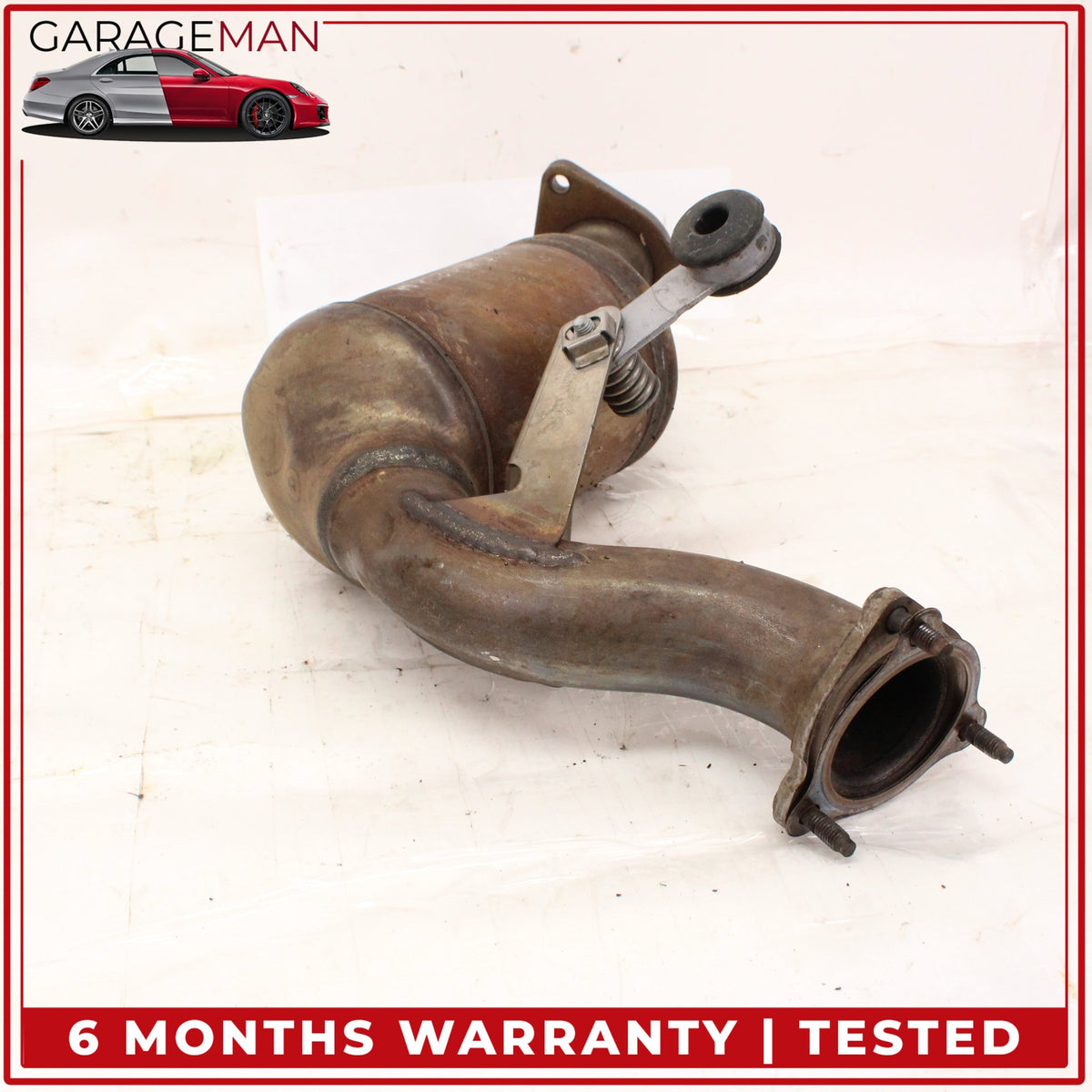 2012-2015 Audi A6 A7 3.0L V6 Engine Left Side Exhaust Downpipe 4G0254202M OEM