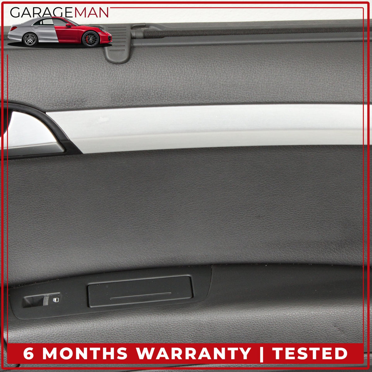 2007-2015 Audi Q7 Rear Right Side Interior Door Trim Panel w/ Sun Shade OEM