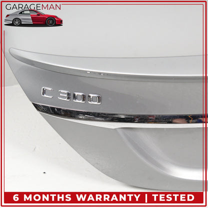 2015-2021 Mercedes W205 C300 Sedan Rear Trunk Lid Panel Silver Metallic OEM