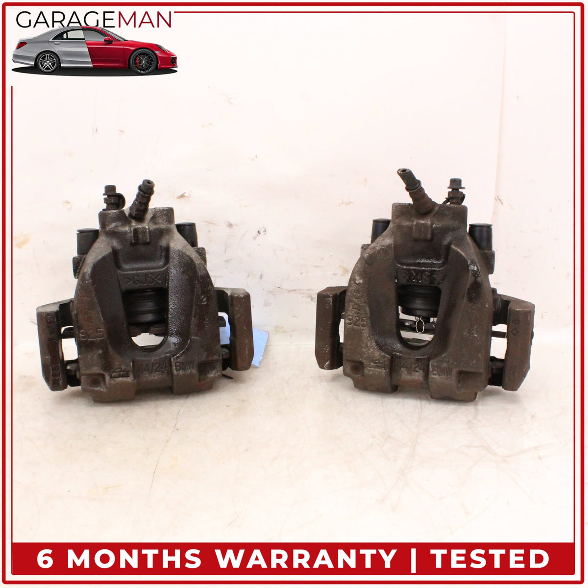 2009-2017 BMW 740i F01 Rear Left and Right Side Brake Caliper Set 6786831 OEM