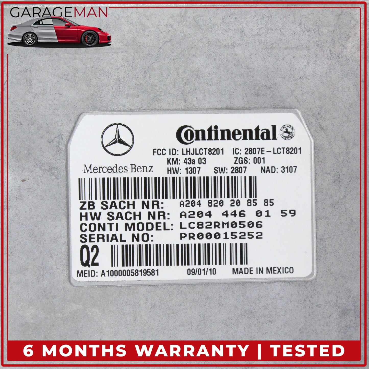2006-2014 Mercedes X164 GL550 Voice Communication Control Module Unit OEM