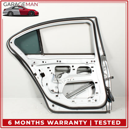 2009-2015 BMW 740i F01 Rear Left Driver Side Door Shell Silver Metallic OEM